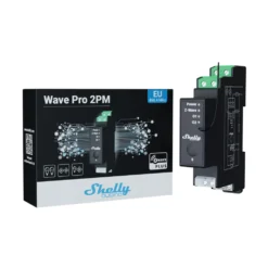 Shelly Qubino Wave Pro 2PM, 16A smart relæ, DIN-skinne