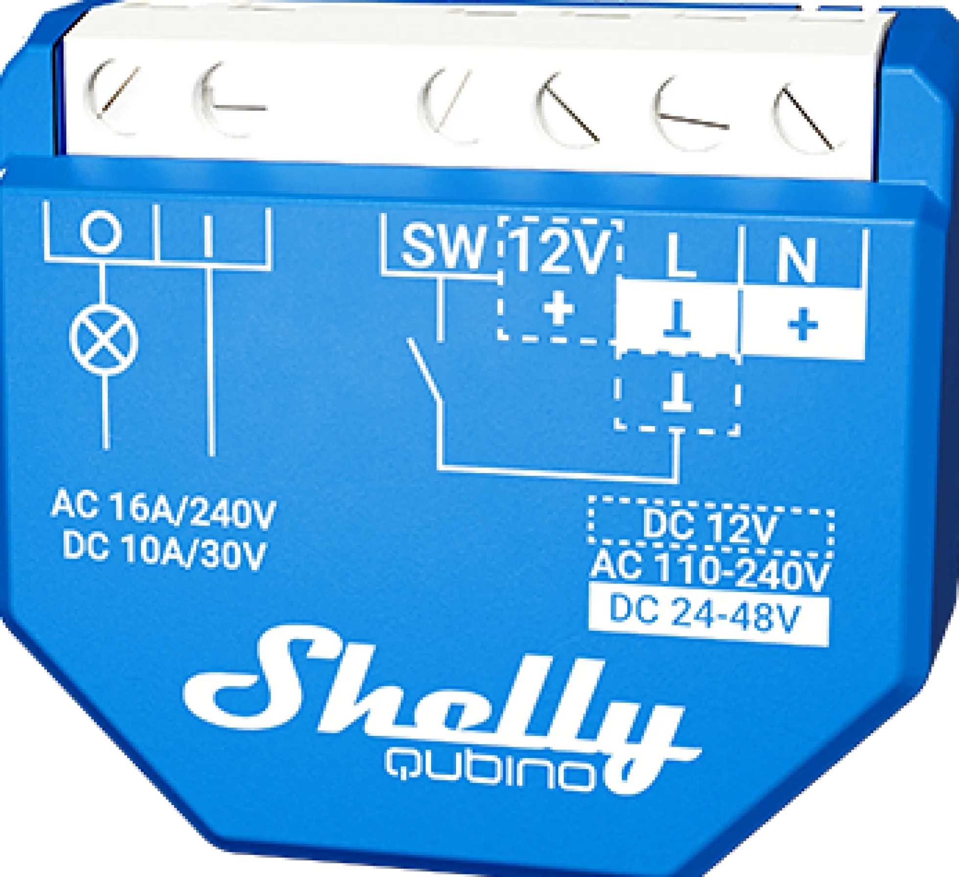 Shelly Qubino Wave 1, Z-Wave 16A relæ