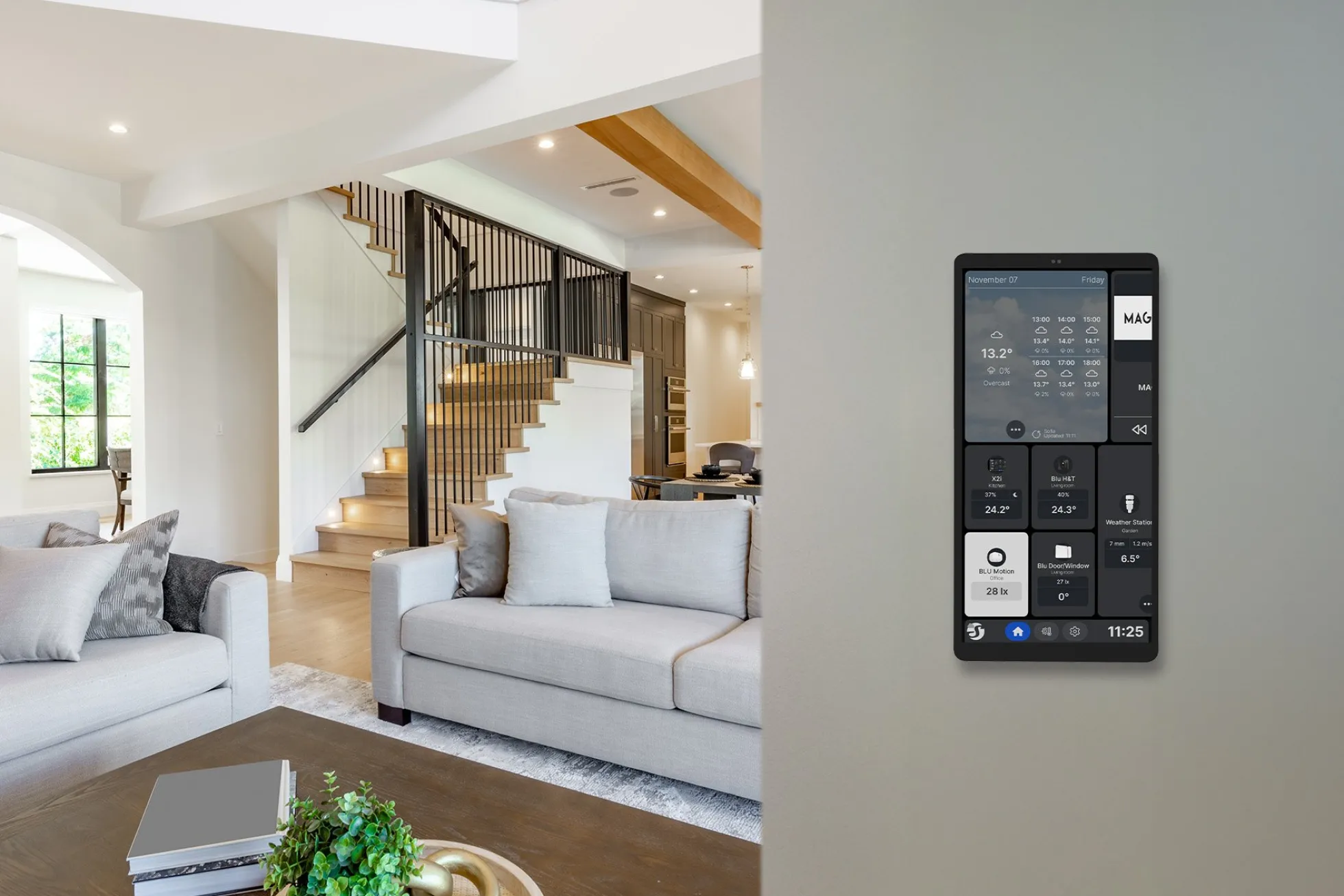 Shelly Wall Display X2i, WiFi touch skærm, 6.9"