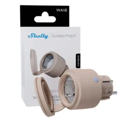 Shelly Wave Outdoor Smart Plug, IP44, Zigbee, WiFi, Matter