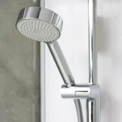 Showerama 10-5 classic femkantet brusekabine, 90x80 cm, alu/klar