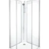 Showerama 10-5 classic femkantet brusekabine, 100x100 cm, alu/klar