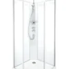 Showerama 10-5 comfort femkantet brusekabine, 100x100 cm, hvid/frost