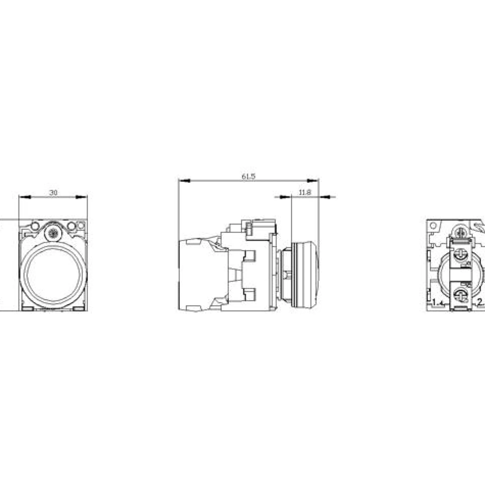 Siemens SIRIUS ACT Indikator LYS, hvid