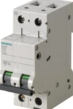 Siemens SSL6 – Automatsikring, C 10A, 230Vac, 1P+N, 6kA, 2 modul