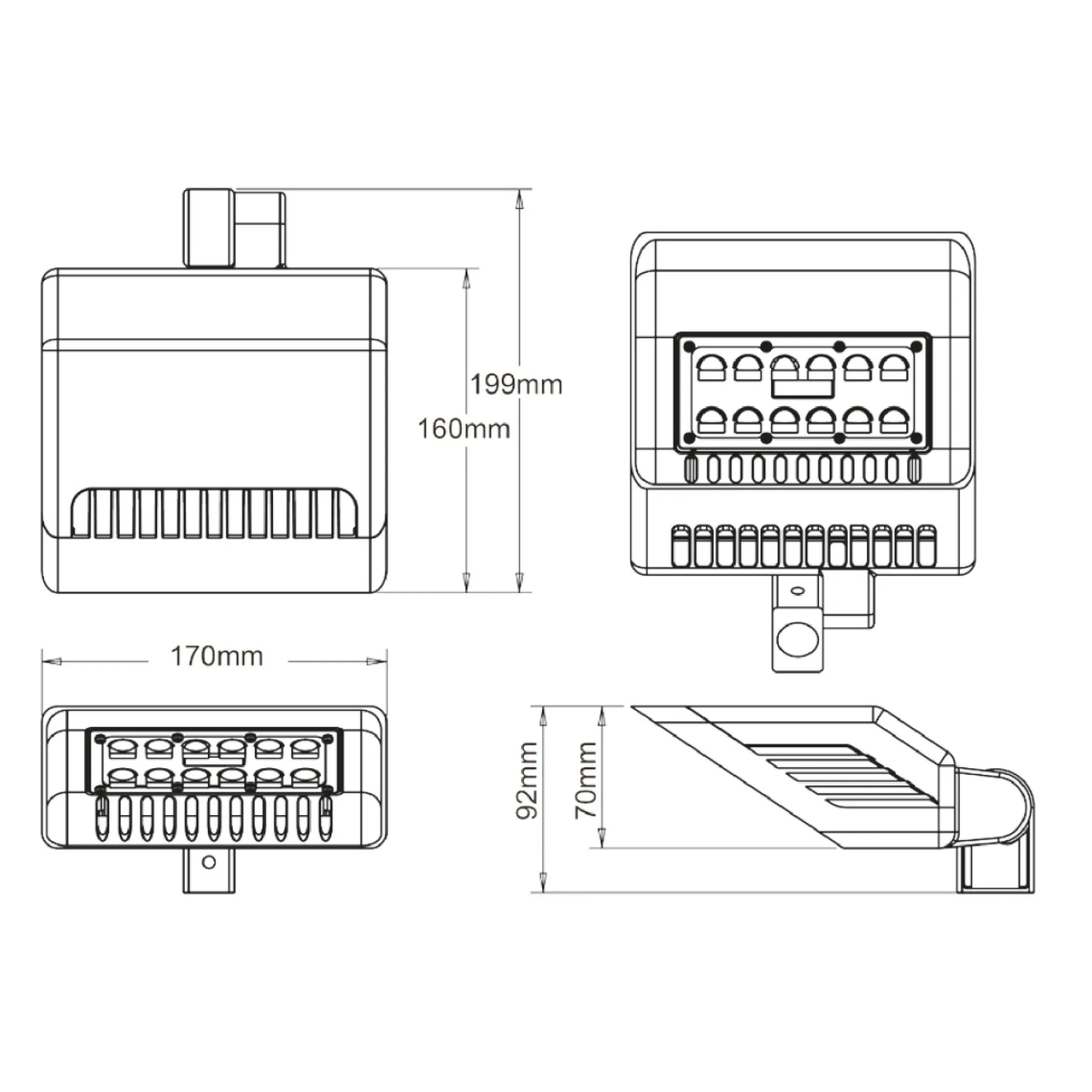 Sign today udendørs lampe, fast LED, 4000lm, sort - Ledpro (udgået)
