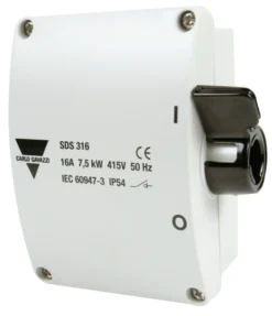 Sikkerhedsafbryder 16A, 3P+N+J, grå SDS316/M20 - Carlo Gavazzi