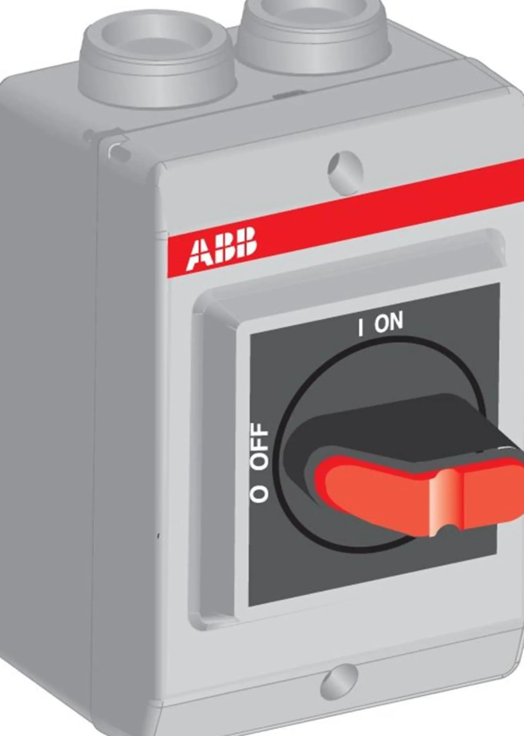 Sikkerhedsafbryder, 3 polet, 16A, M25, sort greb - ABB OTP16K3M25