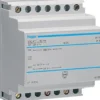Sikkerhedstransformer 25VA, 230Vac til 12-24Vac, DIN-skinne, ST312 – Hager
