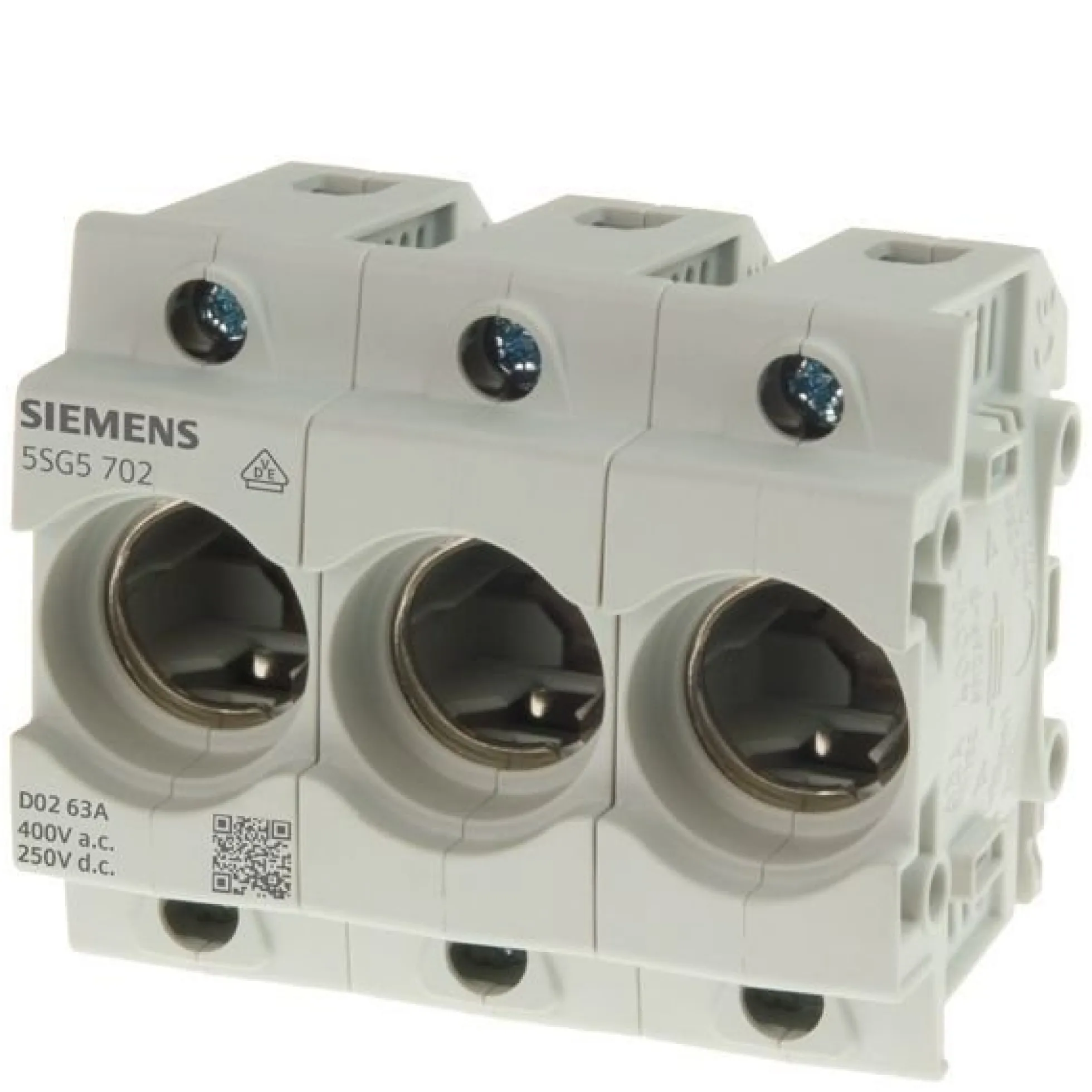 Sikringsholder Neozed D02, 3P, 63A, 5SG5702