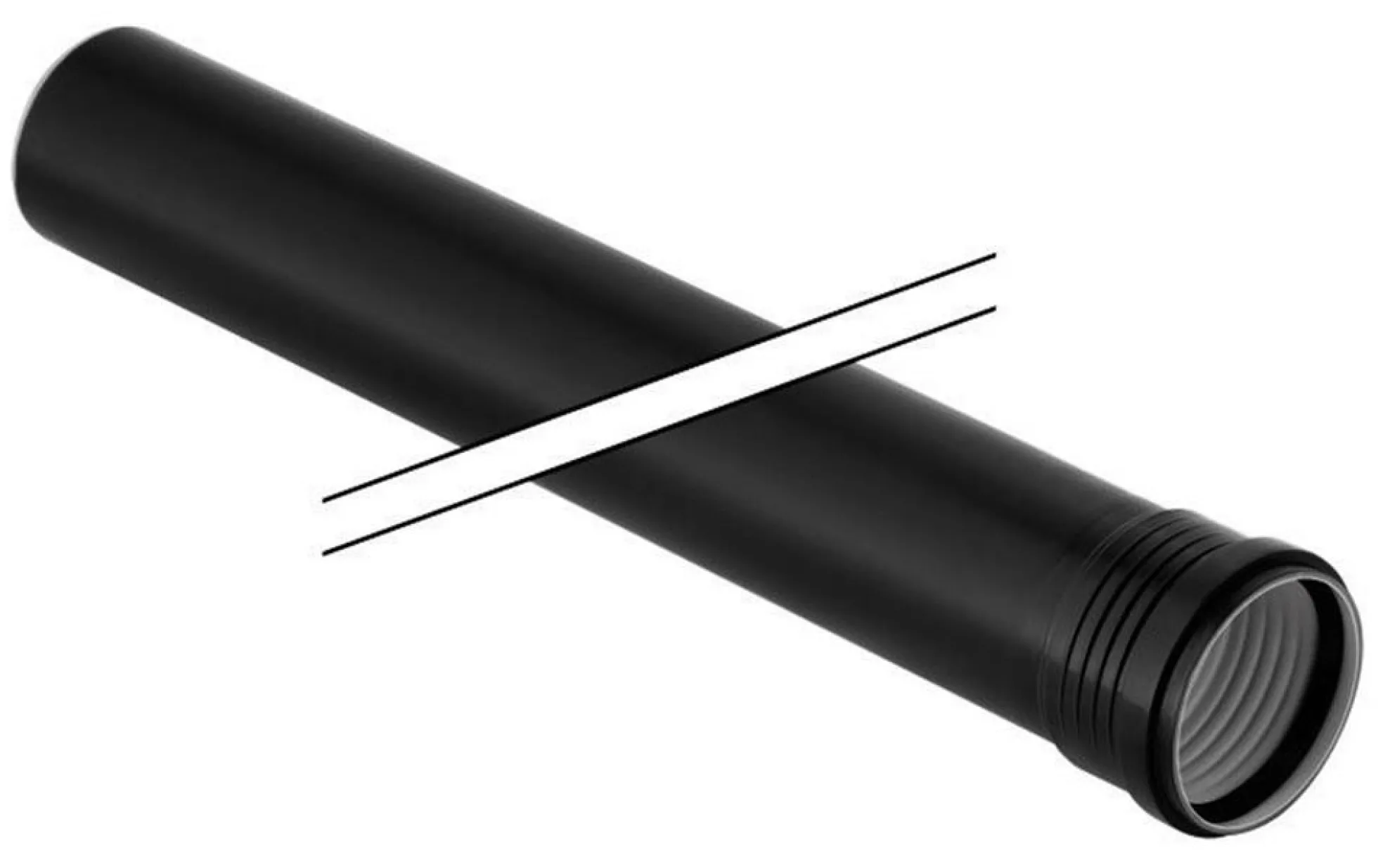 Silent rør PP, 250 mm, 1 muffe - Geberit