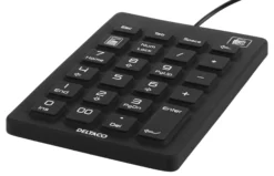 Silicone numpad, IP68, 23 keys, USB, black