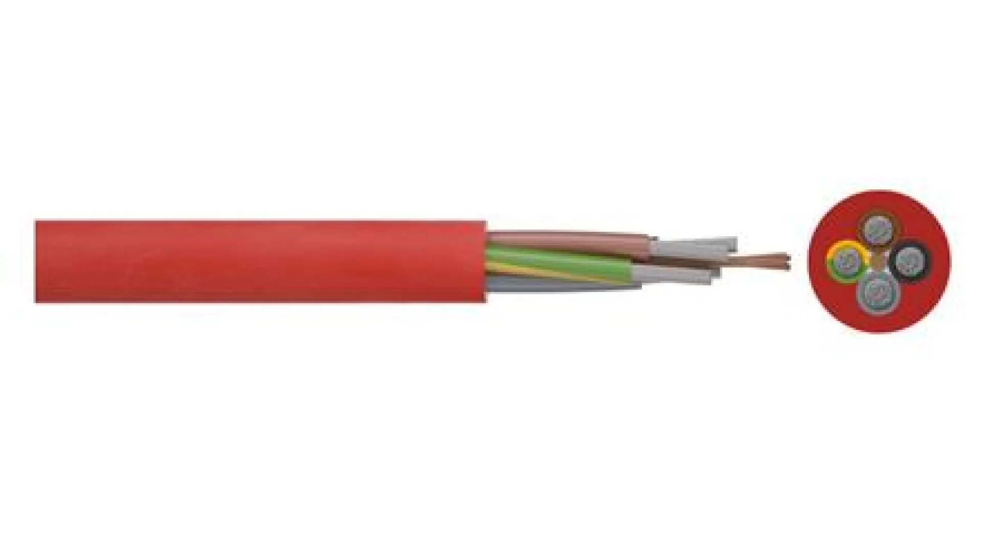 Silikonekabel 5G1,5 SIHF-J TR - pr. meter