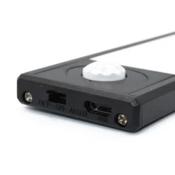 Skabslys på batteri, PIR sensor, genopladelig, sort