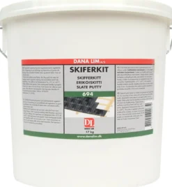 Skiferkit 694: Specialkit til natur- og eternitskifer, sort, 17 kg – Dana Lim
