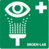 Skilt til øjenbrus, klistermærke - BROEN-LAB