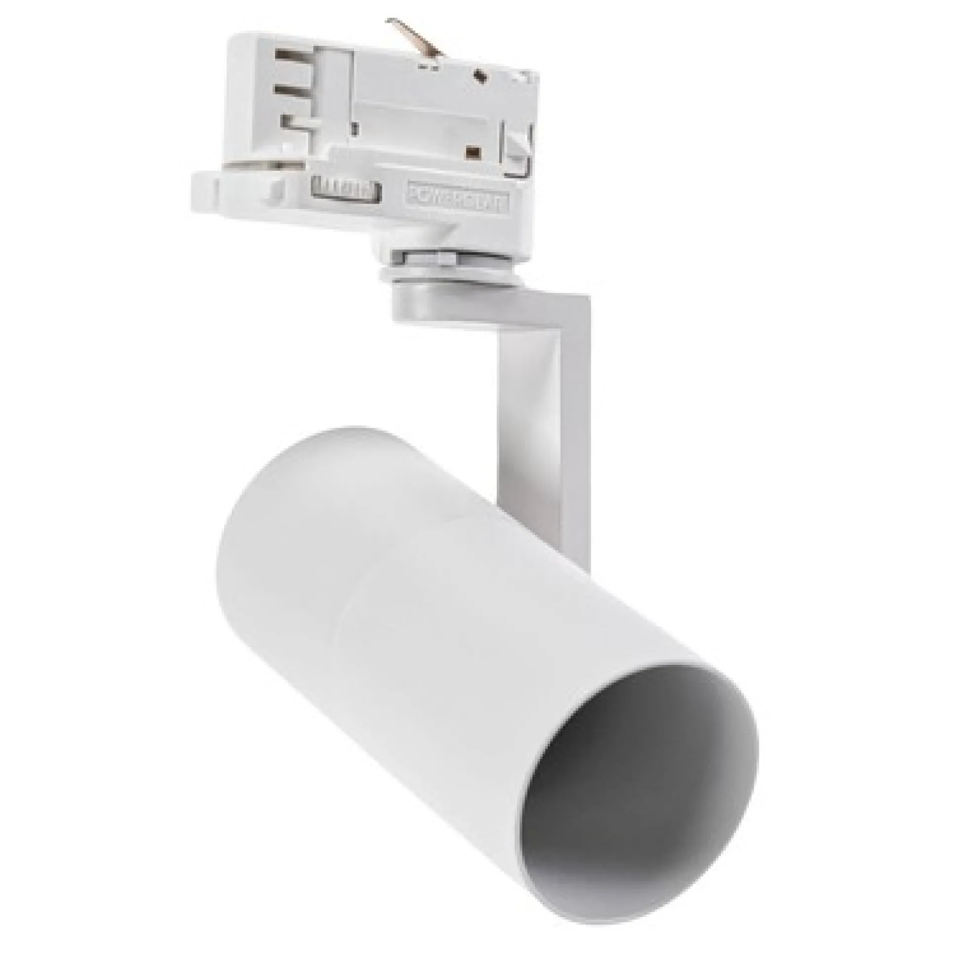 Skinnespot med GU10 fatning, 230V, Aluminium, Højde 172mm, Dybde 121mm, Diameter 56mm, IP20