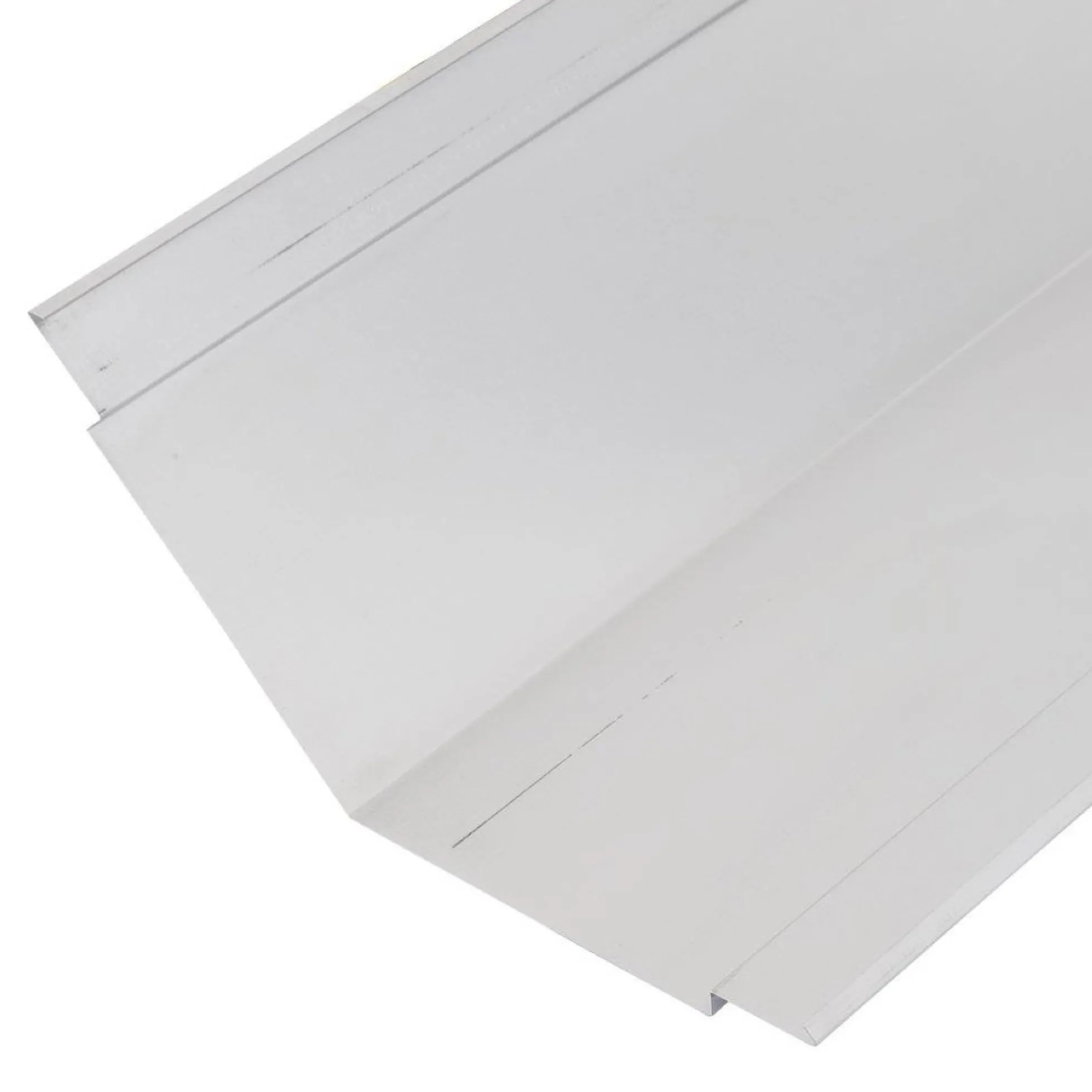 Skotrende dobbel, 6'', 1 meter, blank aluminium