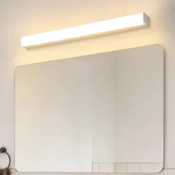 SKÄR Spejllampe til badeværelse, 80 cm, 19W, RA92, 3000K, IP44, Hvid, Dæmpbar
