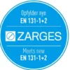 Skydestige 40246 Pro, 4,1m, 2x8 trin, 2-delt - Zarges