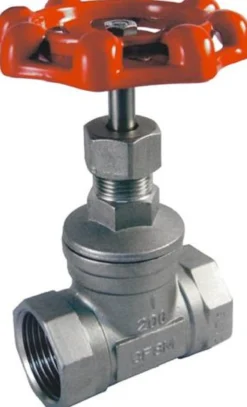 Skydeventil muffe/muffe 316/316/PTFE, byggelængde 95mm
