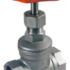 Skydeventil muffe/muffe 316/316/PTFE, byggelængde 85 mm