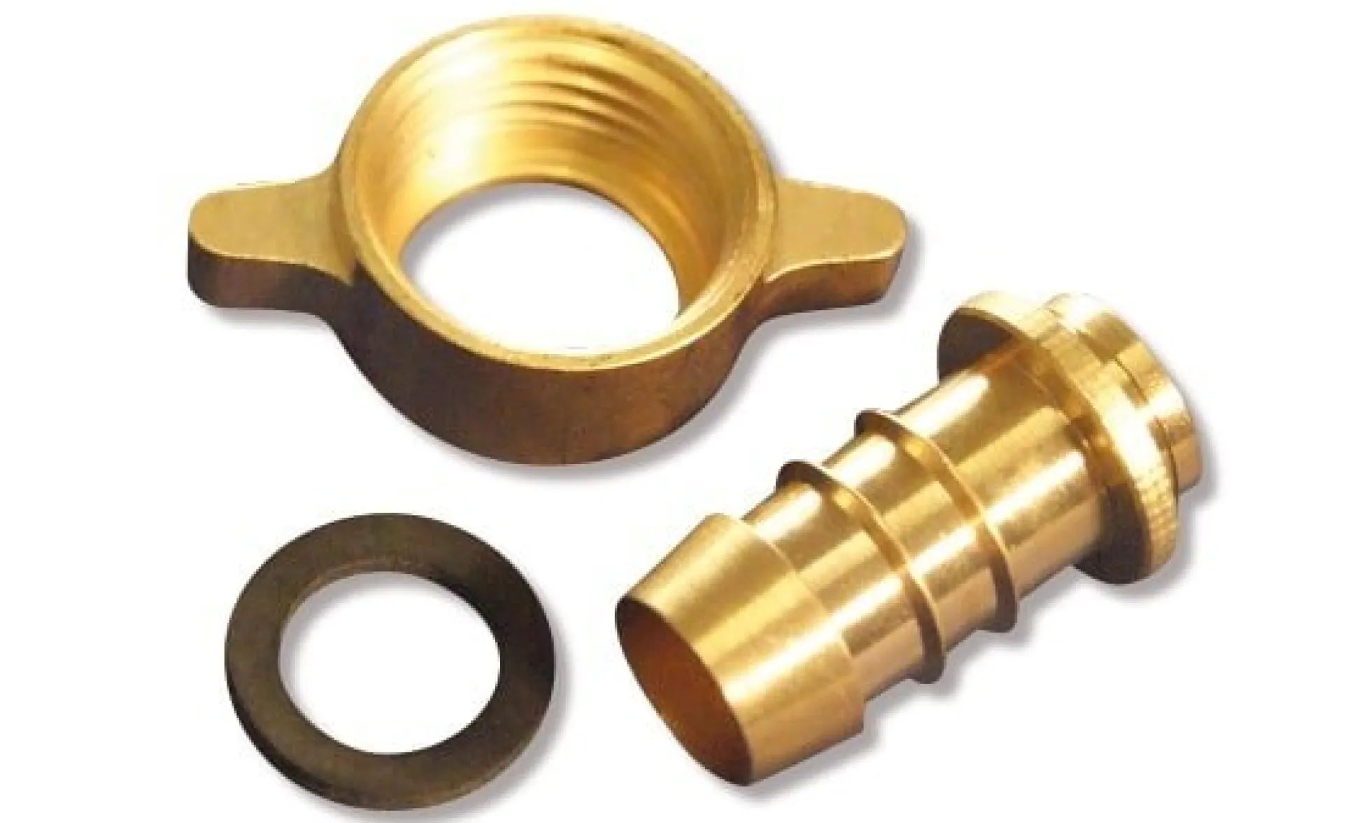 1/2" slangeforskruning, messing