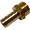 Slangenippel, 1/2" Gevind, 6-kt, 13mm