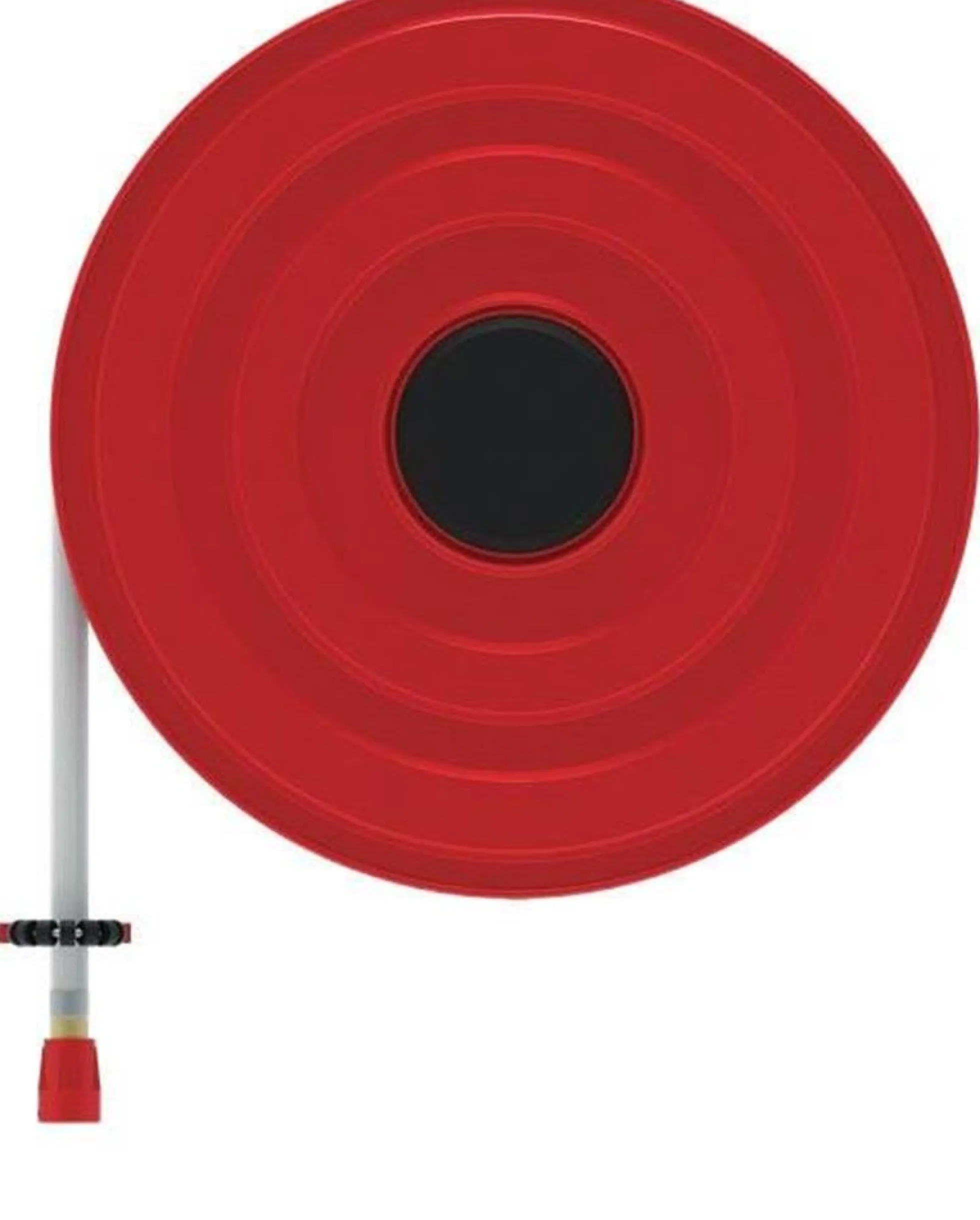 Slangevinde, 1, 30 meter, 1 tomme, fast/væg, automatventil, hvid