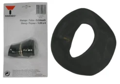 Slange 3.00 x 4, sort, gummi - til sækkevogne