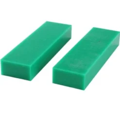 Slæbeplader, grøn nylon, 2 stk. - Baron