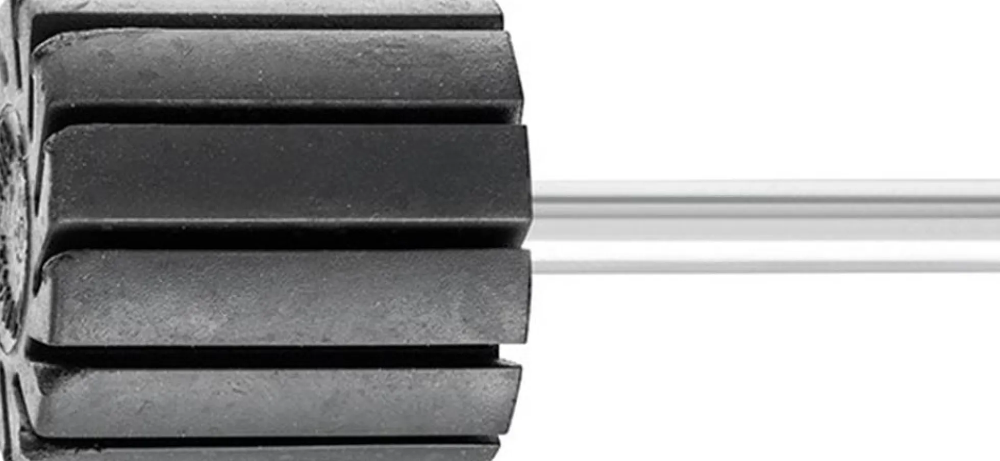 Slibebåndshoved, 60x30mm, 6mm skaft, sort