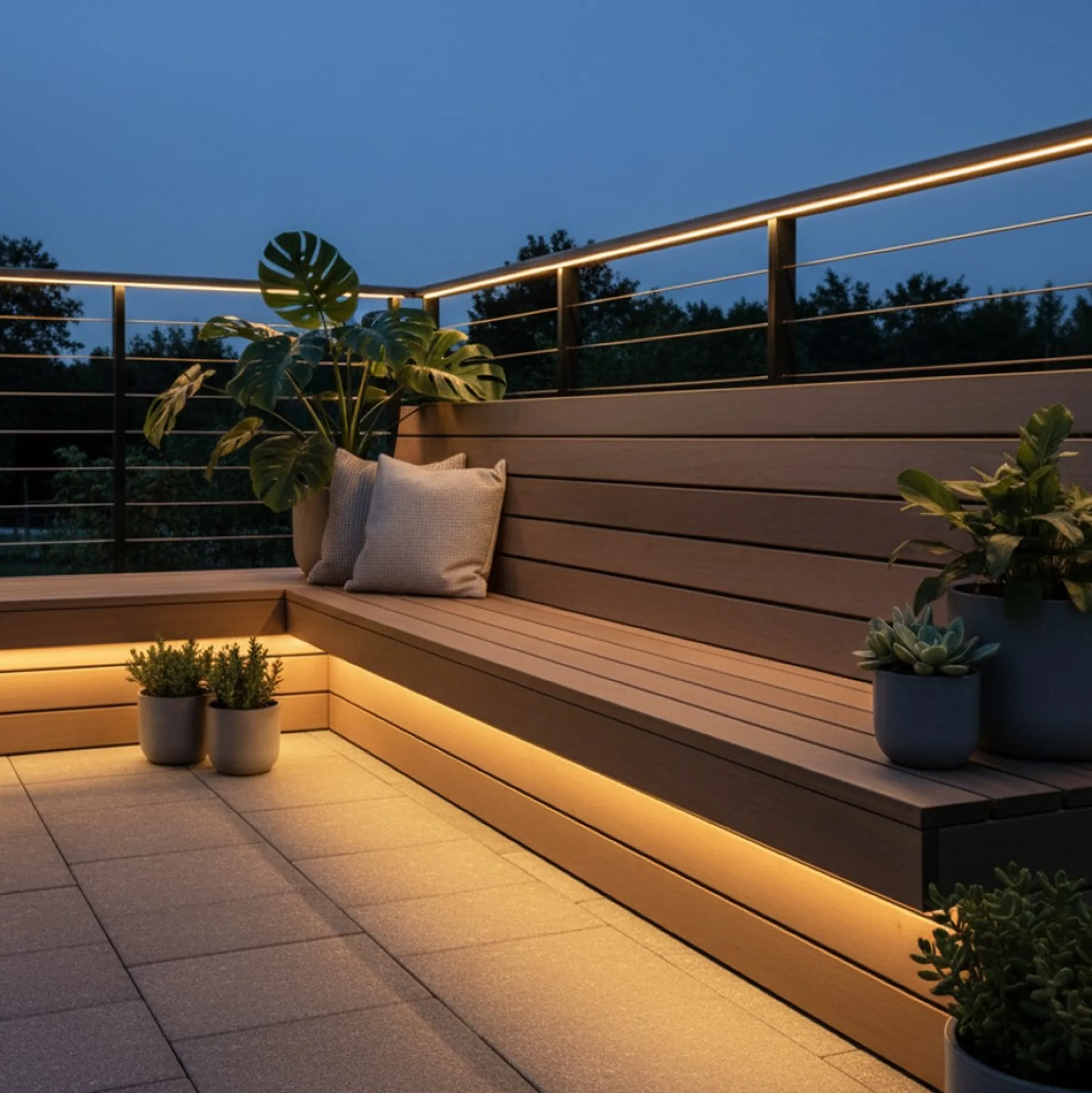 Slim COB LED strip vandtæt, 296/m LED, 9W/m, IP67, 230V, tape bagpå