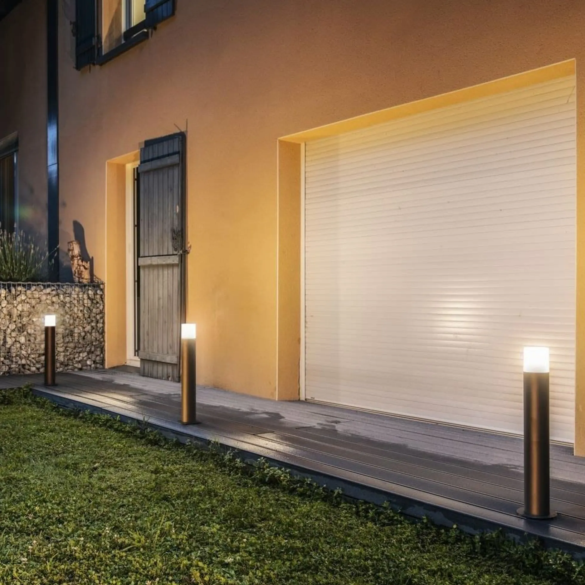 SLV Grafit bedlampe, rund, E27, antracit