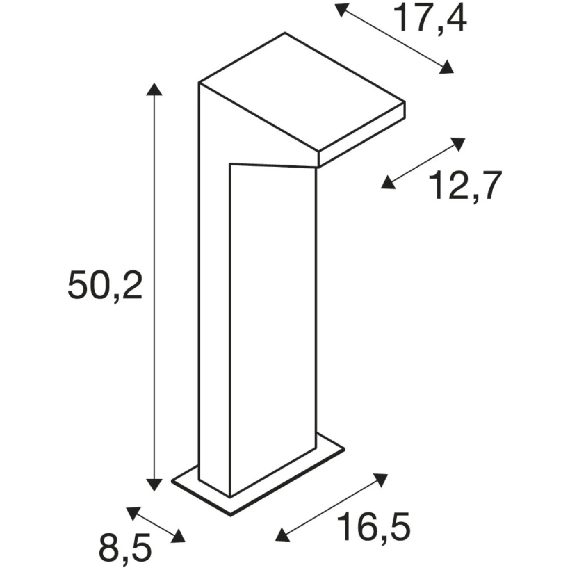 SLV IPERI 50 standerlampe, antracit, 4000K