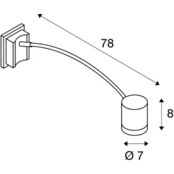 SLV Myra displaylampe, GU10, IP55
