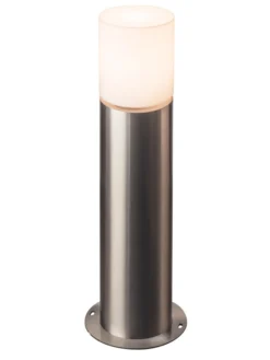 SLV Rox Acryl standerlampe, IP44, E27, rustfri stål
