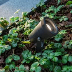 SLV Samrina jordspydlampe, GU10, IP65, sort (mat)