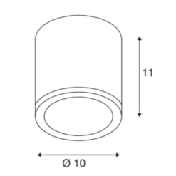 SLV Sitra udendørs loftlampe, IP44, GX53
