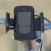 Smartphone-holder til cykler, drejelig, sort
