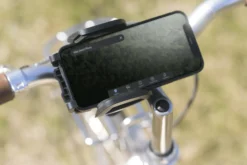 Smartphone-holder til cykler, drejelig, sort