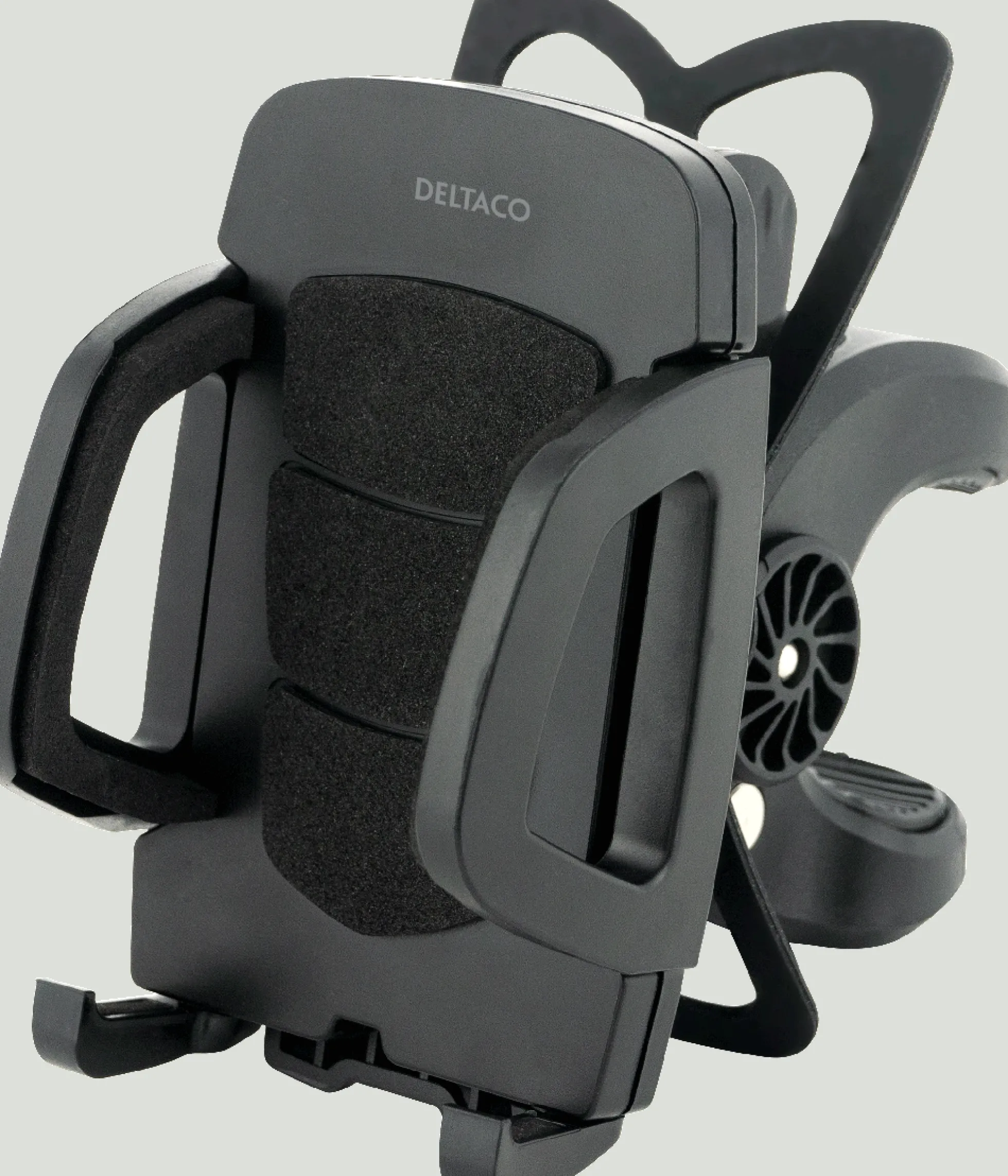 Smartphone-holder til cykler, drejelig, sort