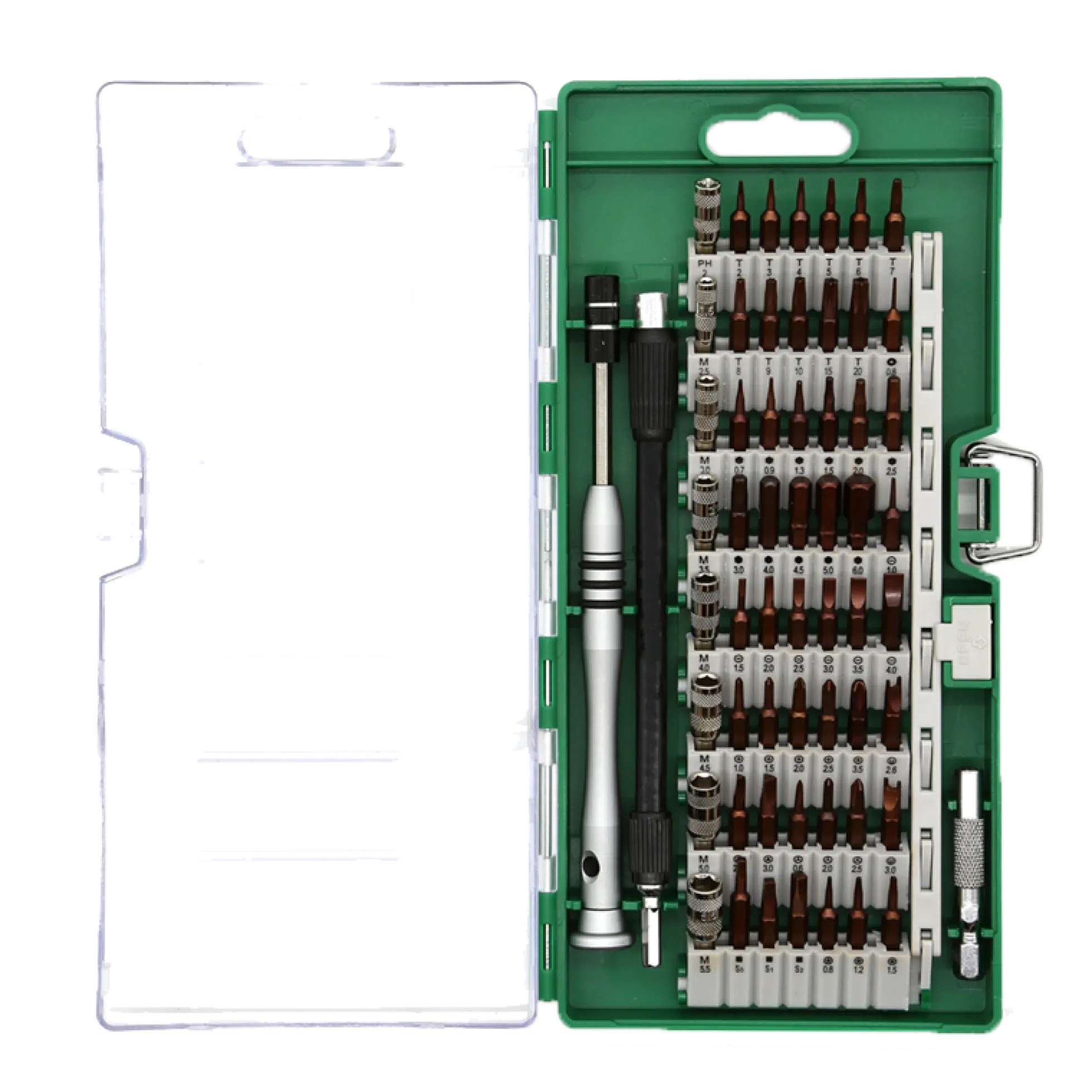 Smartphone Repair Kit, 58 pcs, Precision CRV, grøn