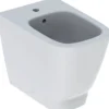 Smyle Square gulvstående bidet, hvid KeraTect