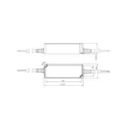 Snappy strømforsyning, 35W, 12V DC, 2.91A, IP67