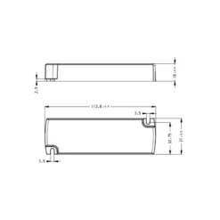 Snappy strømforsyning, 20W, 12V DC, 1.67A, IP44