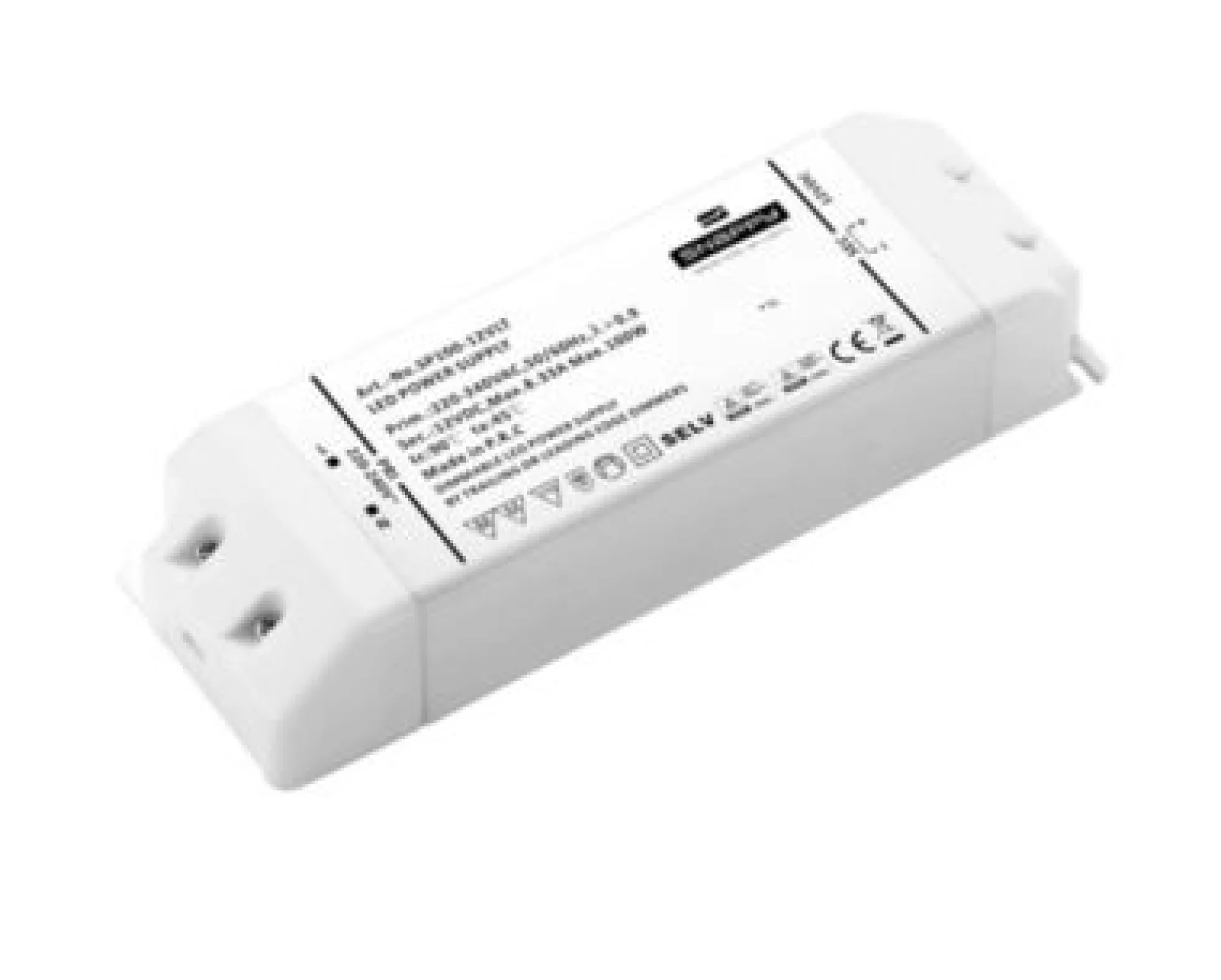 Snappy strømforsyning, 100W, 12V DC, dæmpbar, 8.33A, IP20