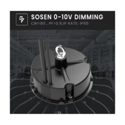 Solara LED high bay, 200W, 190lm/W, IP65, Sosen driver, 0-10V dæmpbar, 4000K, 120° spredning