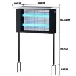 Solcelle insektlampe, sort, IP24, 1,3W, 10W