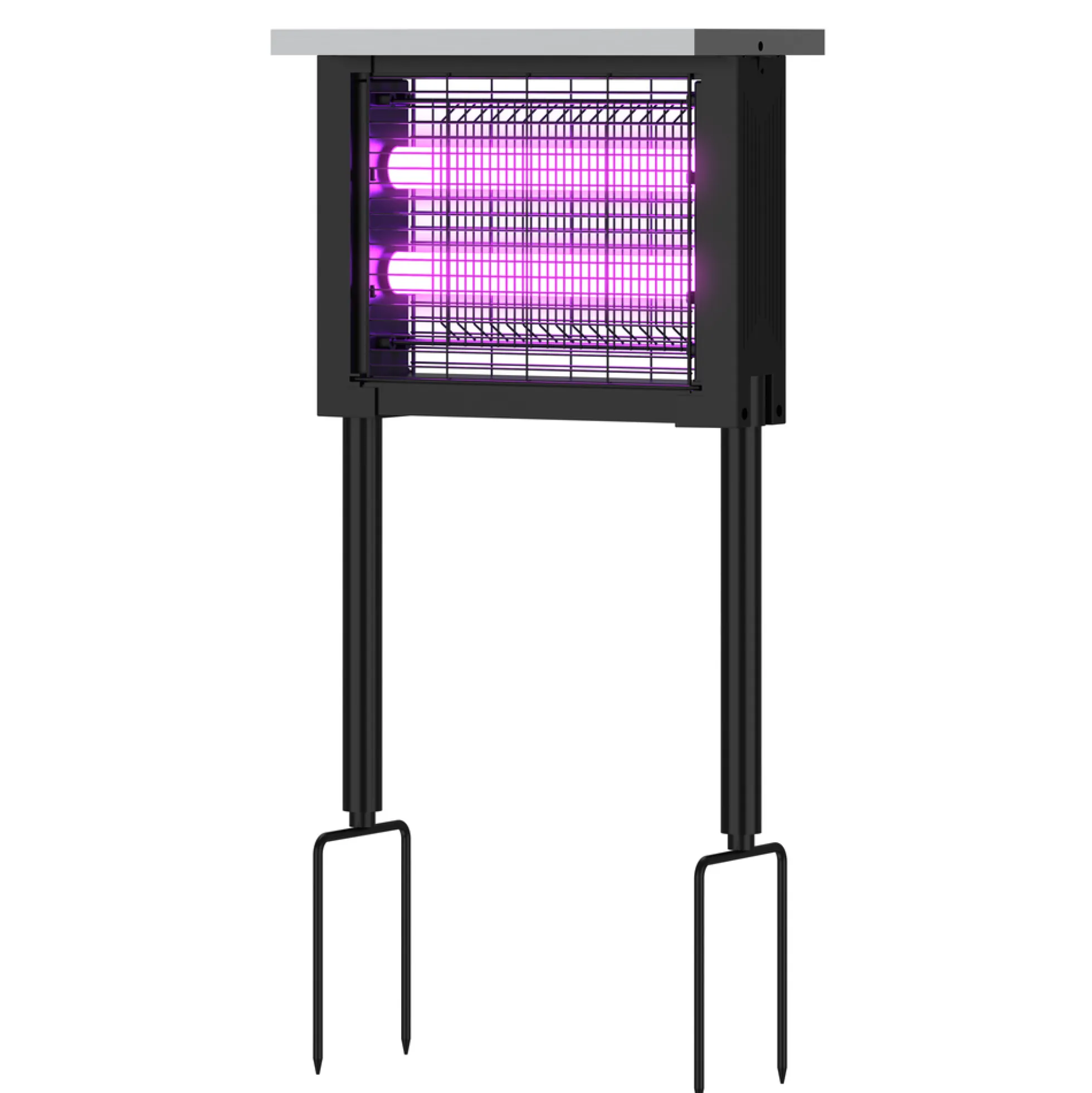 Solcelle insektlampe, sort, IP65, 20W, 120m2